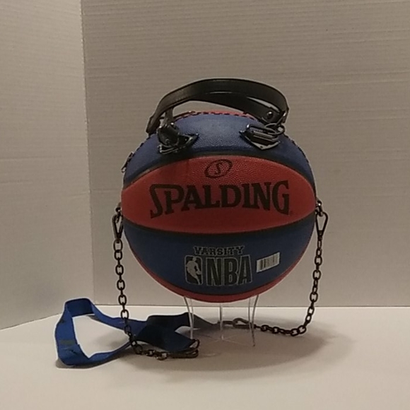 NWT LIMITED EDITION HANDMADE RED & BLUE Basketball Purse 🏀 - Picture 7 of 16